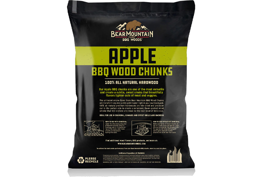 Bear Mtn. 20LBS BBQ Wood Chunks Apple